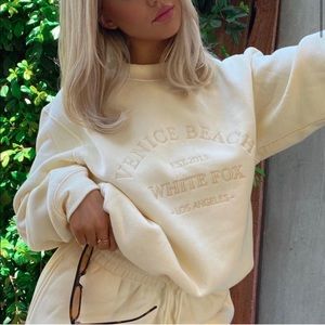 White Fox Best Of Both Oversized Sweatshirt